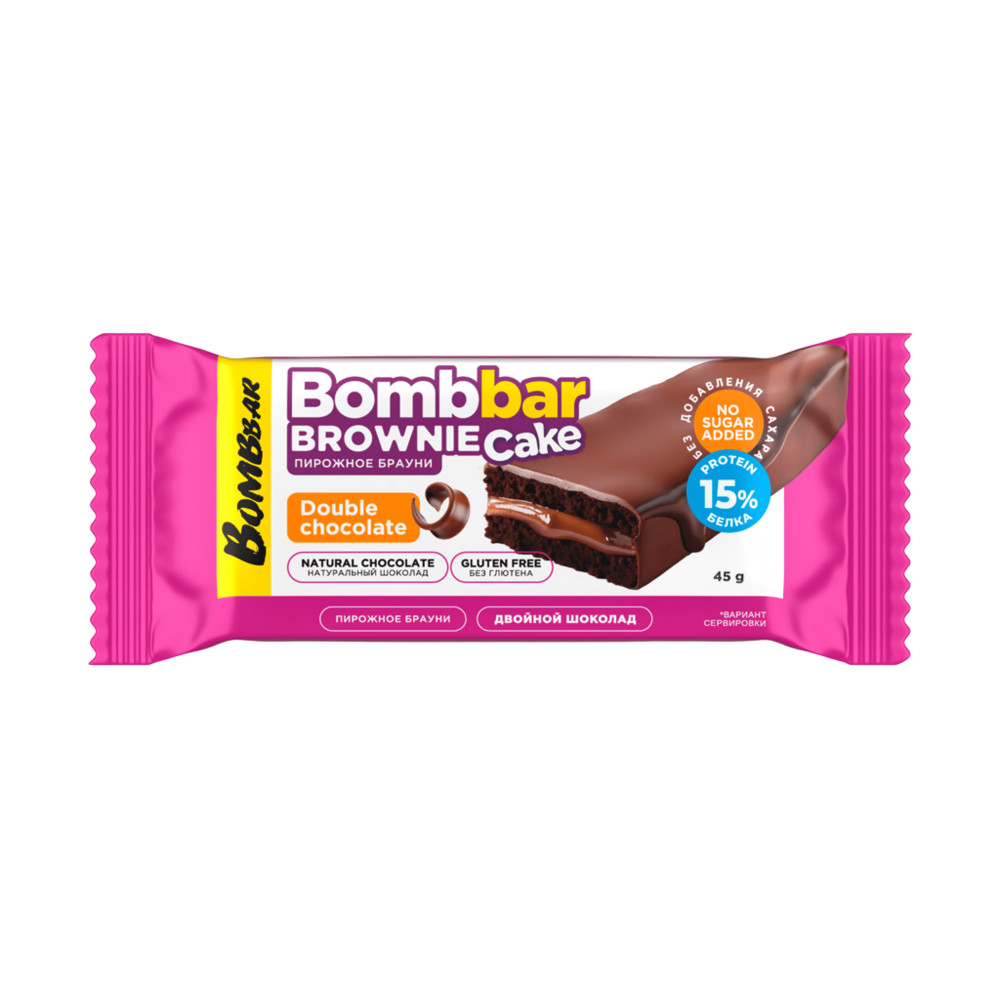 Bombbar Пирожное брауни - Двойной шоколад
