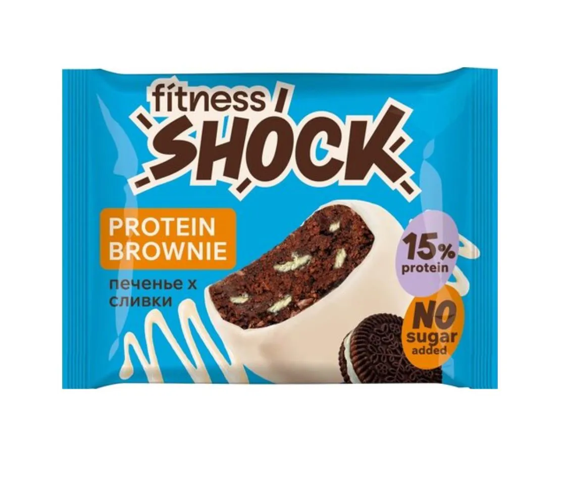 FitnesShock Брауни - Печенье сливки