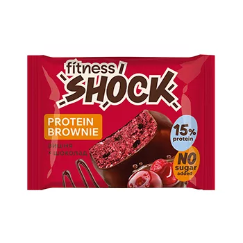 FitnesShock Брауни - Вишня шоколад